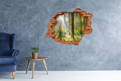 Pegatina de vinilo agujero 3d para pared Oasis forestal de luz