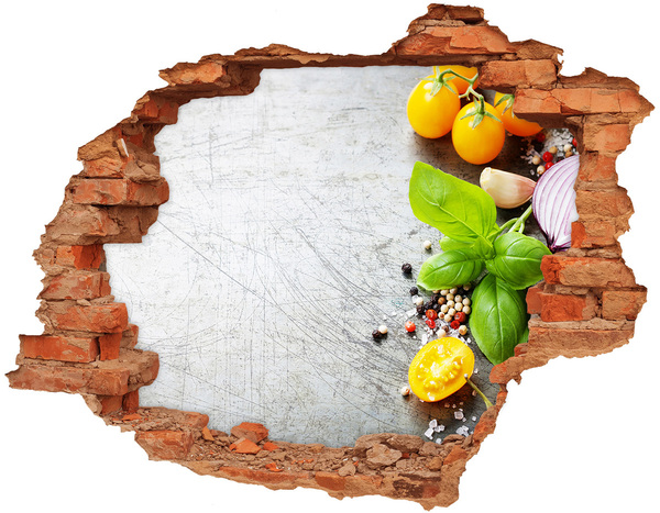 Vinilo pared rota 3d efecto realista Inspiraciones de cocina detrás de la pared