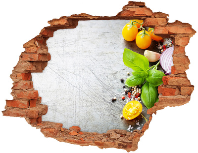 Vinilo pared rota 3d efecto realista Inspiraciones de cocina detrás de la pared