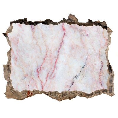 Pegatina agujero en la pared autoadhesiva Un agujero de piedra con un interior de mármol