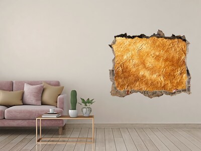 Pegatina agujero en la pared autoadhesiva Agujero dorado en la pared