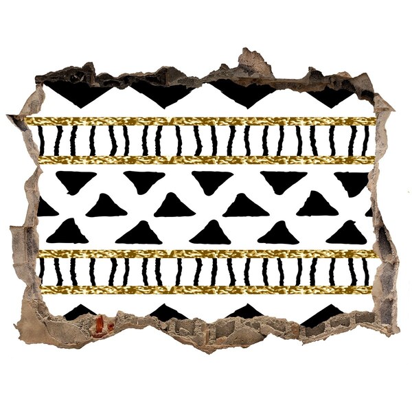 Trampantojo de pared rota efecto profundidad Agujero estilizado en la pared