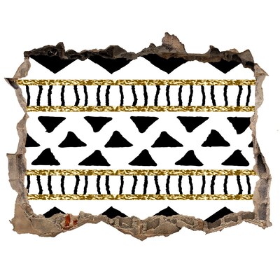 Trampantojo de pared rota efecto profundidad Agujero estilizado en la pared