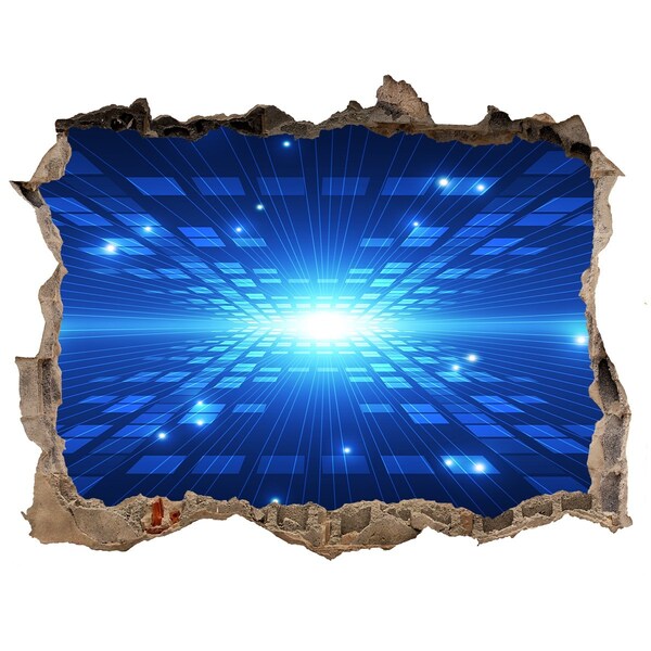 Samoprzylepna dziura na ścianę Przestrzeń cyfrowa za ścianą