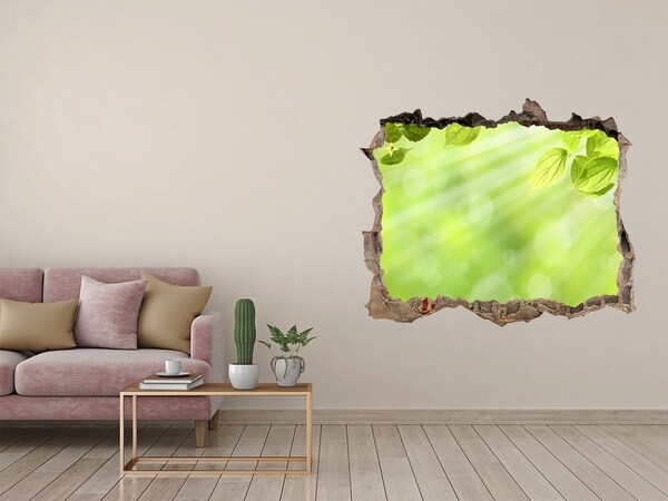 Pegatina agujero en la pared autoadhesiva Paraíso verde detrás del muro