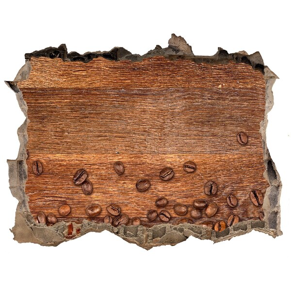 Pegatina agujero en la pared autoadhesiva Pared de café en ruinas