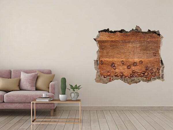 Pegatina agujero en la pared autoadhesiva Pared de café en ruinas