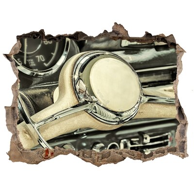 Trampantojo de pared rota efecto profundidad La elegante cabina de un coche clásico