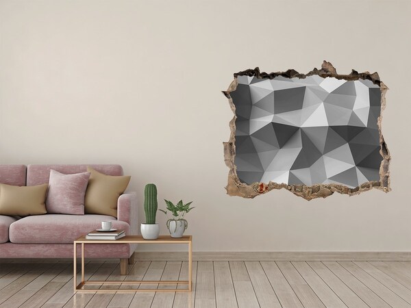 Dziura 3d foto tapeta Geometryczna dziura w ścianie