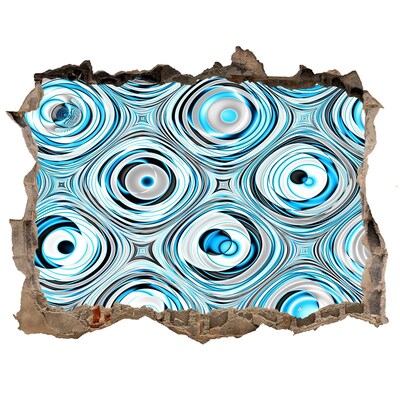 Vinilo pared rota 3d efecto realista Remolinos de agua en el hormigón