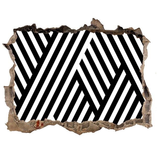 Pegatina agujero en la pared autoadhesiva Patrones geométricos en un agujero en la pared