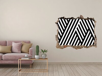 Pegatina agujero en la pared autoadhesiva Patrones geométricos en un agujero en la pared