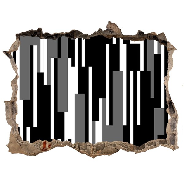 Fototapeta dziura na ścianę Nowoczesna sztuka na ścianie