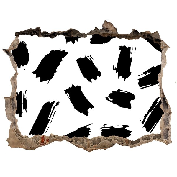 Vinilo pared rota 3d efecto realista Una pared dañada con vetas abstractas