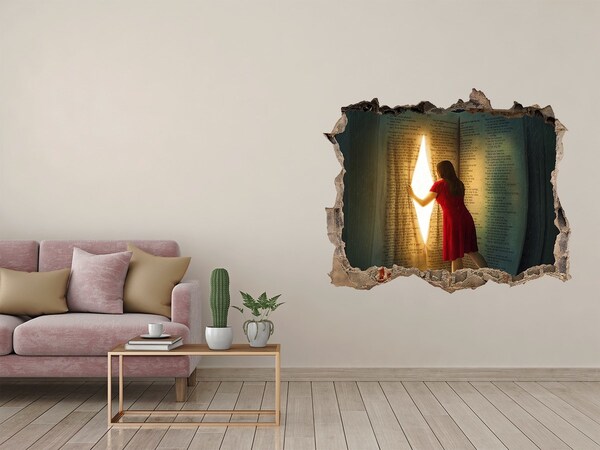 Pegatina de vinilo agujero 3d para pared Un agujero en la realidad