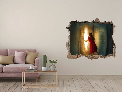 Pegatina de vinilo agujero 3d para pared Un agujero en la realidad