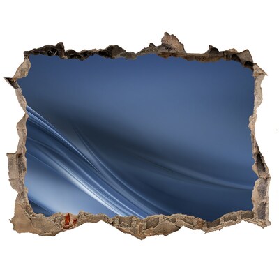 Vinilo pared rota 3d efecto realista Un agujero en la pared con vista al cielo