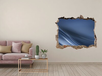 Vinilo pared rota 3d efecto realista Un agujero en la pared con vista al cielo