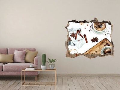 Samoprzylepna naklejka beton Kawowy zakątek z przyprawami