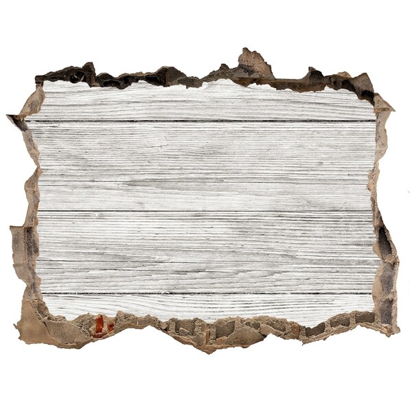 Pegatina de vinilo agujero 3d para pared Piso de madera en un agujero en la pared