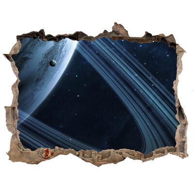 Pegatina de vinilo agujero 3d para pared Agujero espacial en la pared