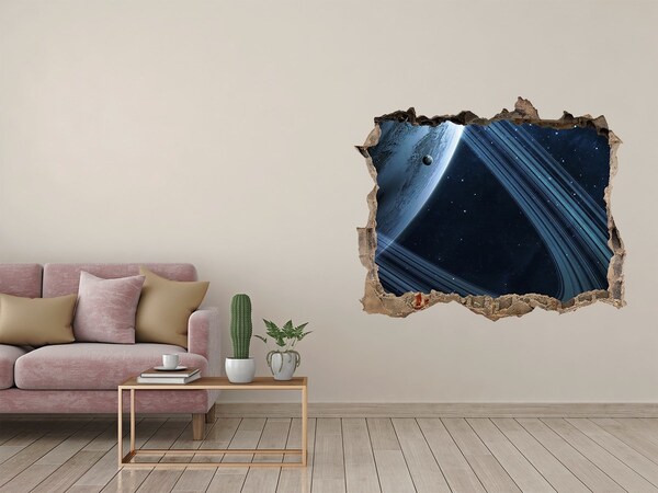 Pegatina de vinilo agujero 3d para pared Agujero espacial en la pared
