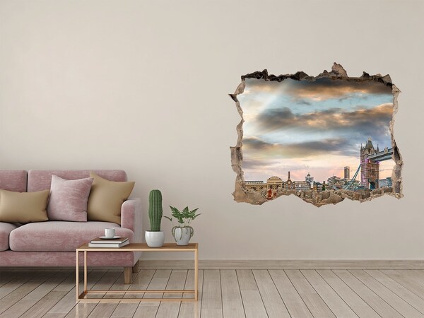 Fototapeta dziura na ścianę Most Tower Bridge w Londynie