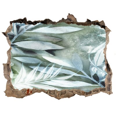 Pegatina agujero en la pared autoadhesiva Un oasis verde en un agujero en la pared