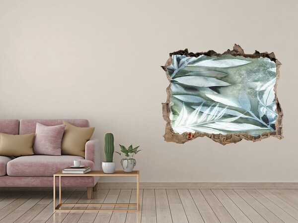 Pegatina agujero en la pared autoadhesiva Un oasis verde en un agujero en la pared