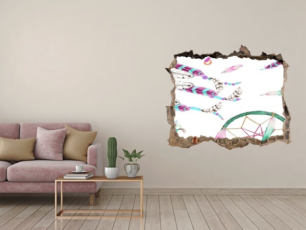 Pegatina de vinilo agujero 3d para pared Sueños y fantasías