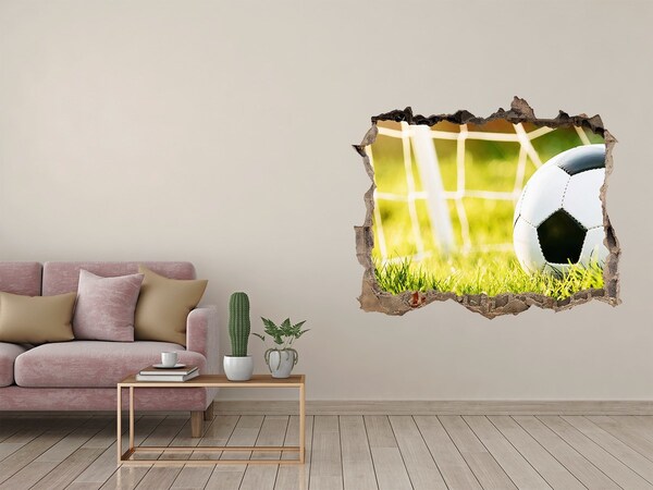 Fototapeta dziura na ścianę 3d Gol na boisku