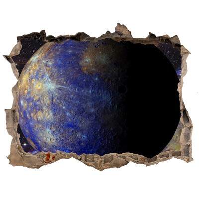 Trampantojo de pared rota efecto profundidad Agujero espacial en la pared