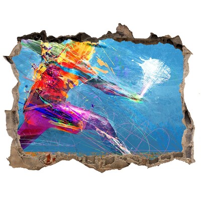 Fototapeta dziura na ścianę 3d Zanurzenie w kolorach