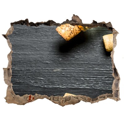 Trampantojo de pared rota efecto profundidad Vino y uvas