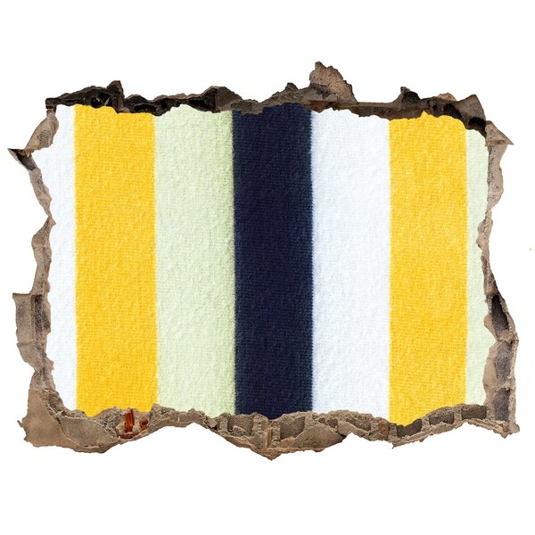 Pegatina agujero en la pared autoadhesiva Rayas de colores en el hormigón