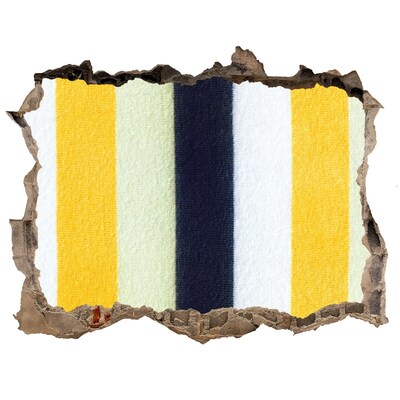 Pegatina agujero en la pared autoadhesiva Rayas de colores en el hormigón