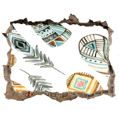 Vinilo pared rota 3d efecto realista Diseños exóticos de agujeros en la pared