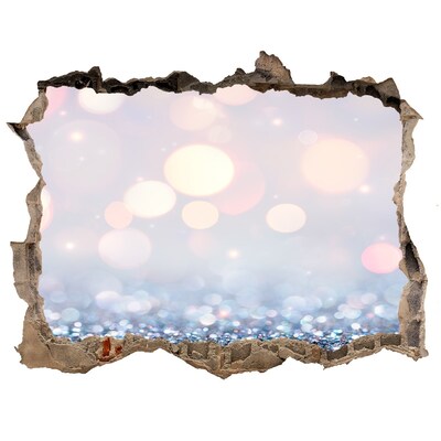 Dziura 3d fototapeta naklejka Błyszcząca przestrzeń za dziurą