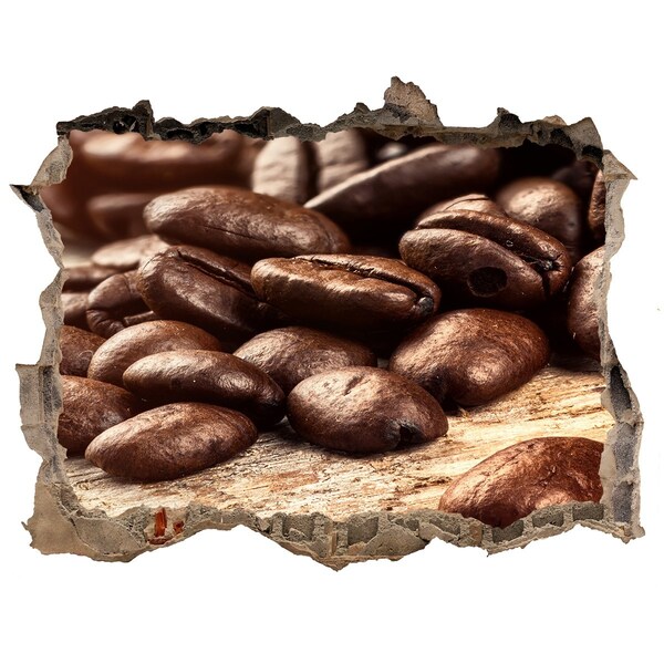 Pegatina agujero en la pared autoadhesiva Café en el corazón del muro