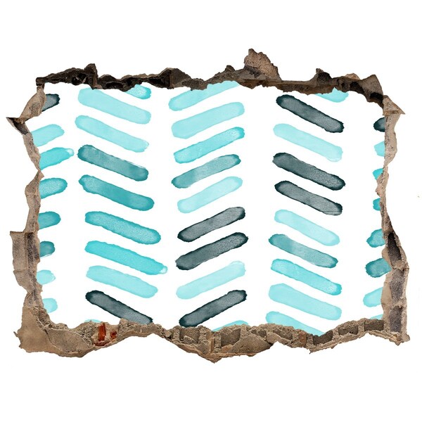 Pegatina de vinilo agujero 3d para pared Interior en estilo moderno