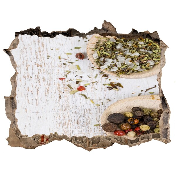 Naklejka 3D dziura na ścianę Przyprawowa eksplozja