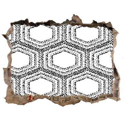 Fototapeta dziura na ścianę Geometryczny wzór na ścianie