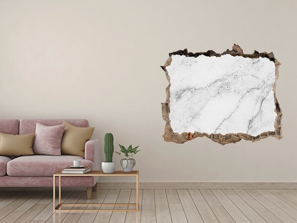 Pegatina de vinilo agujero 3d para pared Piedra de mármol