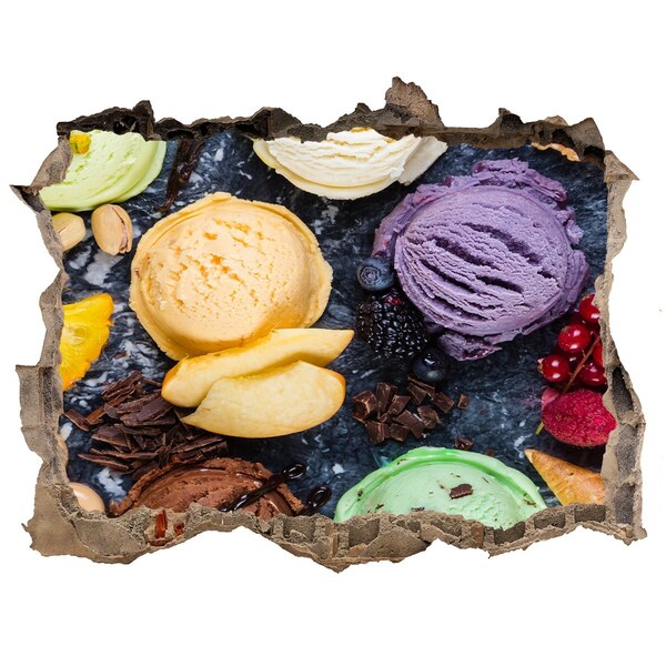 Trampantojo de pared rota efecto profundidad Locura de hielo