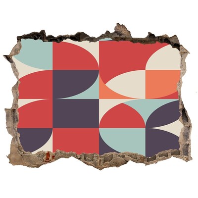 Fotoobraz dziura na ścianę Geometria w ruinie