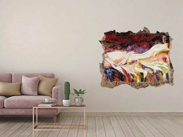 Trampantojo de pared rota efecto profundidad Pintoresco paisaje de montaña