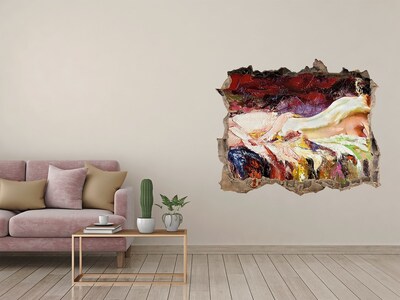 Trampantojo de pared rota efecto profundidad Pintoresco paisaje de montaña