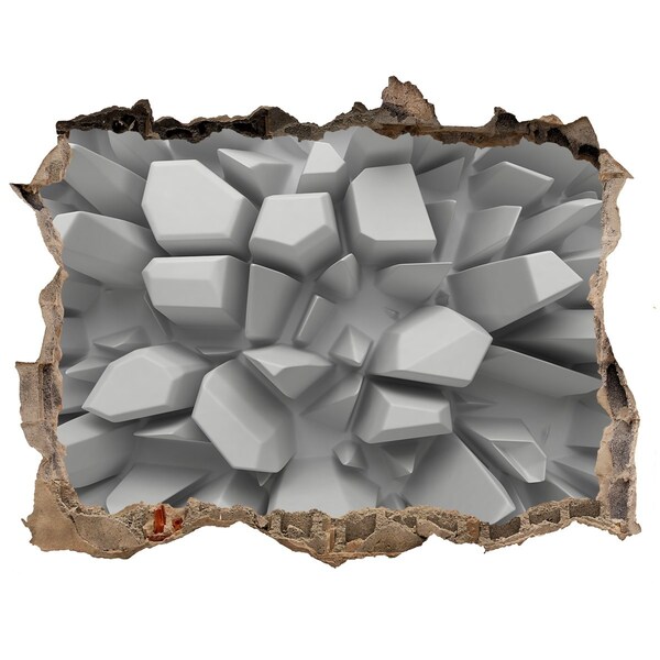 Trampantojo de pared rota efecto profundidad Muro de cristal roto