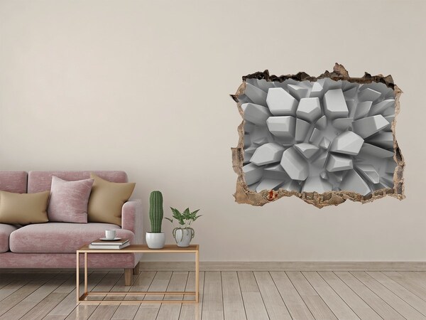 Trampantojo de pared rota efecto profundidad Muro de cristal roto