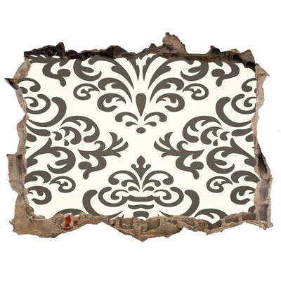 Pegatina de vinilo agujero 3d para pared Un patrón elegante en la pared